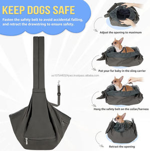 Sac de transport pour chien avec support rigide, sac de transport pour animaux de compagnie pour petits chiens et chats avec sangle réglable et poche zippée - Product Image 4