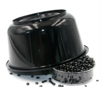 Granulés de plastique recyclé noir HDPE LDPE Granulés Mélange maître d'extrusion Mélange maître noir en plastique