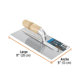 Truper 11 'Llana legno MGO Caja Con 6 Unidades cazzuola rettangolare Con 10 remache - Product Image 2