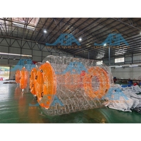 Billes à roulettes gonflables flottantes TPU / PVC pour hamster humain Zorb Roller Ball pour enfants et adultes