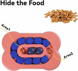 A forma di osso puzzle per animali domestici giochi IQ Training Slow Feeder Dispenser di cibo per cani per l'addestramento di giocattoli interattivi per cani per animali domestici - Product Image 2