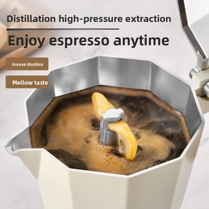 Caffettiera <span class=keywords><strong>Moka</strong></span> <span class=keywords><strong>da</strong></span> 3/6/9 Tazze Multi-Misura, Macchina per Espresso <span class=keywords><strong>da</strong></span> Fornello con Manico Resistente al Calore per Casa, Ufficio e Campeggio - Product Image 3