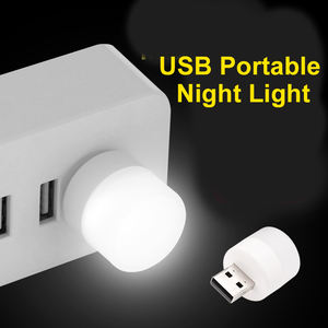 Mini veilleuse USB 5V 1W, petite lampe de lecture avec prise USB, lampes pour livre, Protection des yeux, lumière blanche chaude - Product Image 6