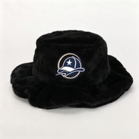Chapeau Bob Unisexe Hiver Doux à Large Bord, Chapeau de Pêcheur Chaud pour Voyage en Extérieur avec Logo Brodé Personnalisé