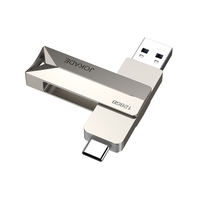 JOKADE USB3.2 Flash Drive, PC Laptop kecepatan tinggi 16GB 32GB 64GB 128GB u-disk 360 rotasi USB tipe-c