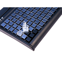 Clavier POS programmable LIF 84 touches USB/PS2 ABS, lecteur de cartes MSR, compatible Android/Linux/Windows/iOS, câble de 1,8 m, vente chaude
