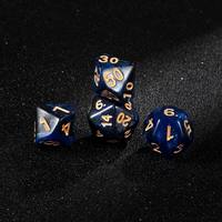 Ensemble de 7 dés polyédriques en acrylique, numéros gravés sur mesure D4 D6 D8 D10 D12 D20, dés RPG faits à la main