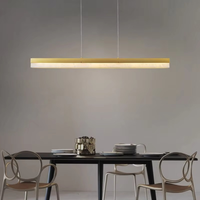Lustre suspendu LED en albâtre moderne et minimaliste pour îlot de cuisine d'hôtel, intensité variable en continu, hauteur réglable, sur mesure pour salle à manger
