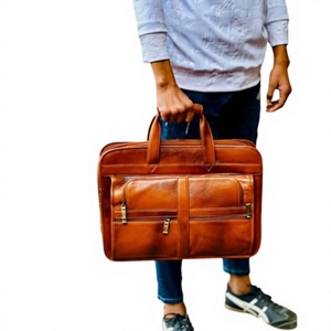 Bolso Clásico Casual Vintage de Moda, de Cuero Genuino, Impermeable, Ecológico, Ligero, para Portátil, con Forro de Nailon, Duradero y Grande - Product Image 4