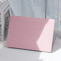 Casing Keras Kulit PU Plastik Elegan Grosir Kustom untuk MacBook Neo 13 Air 13.6 15.3 Pro 14 16 Inch M5 M4 M3 untuk Wanita
