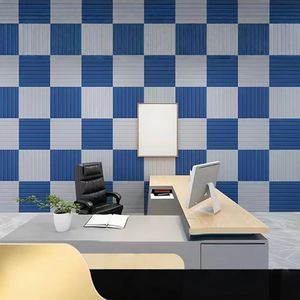 Panneau insonorisant à grille à 9 grilles, panneau d'isolation phonique épaissi et crypté, panneau ignifuge, panneau de décoration intérieure, - Product Image 4