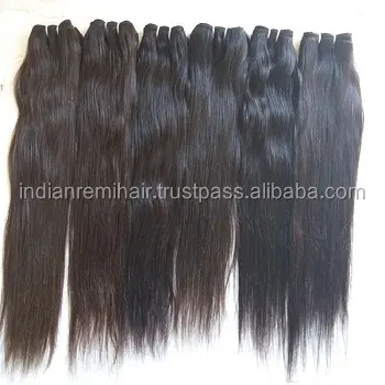 شعر طبيعي هندي طبيعي 100%, شعر مموج بحجم 10-40 بوصة ، 100% خام وبكر ، بشرة متناسقة