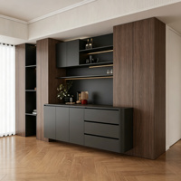 Buffet moderne de luxe, écologique et durable, armoire de rangement modulaire minimaliste pour salle à manger, station café, personnalisable