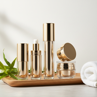 Flacons pompe airless en plastique pour soins de la peau, 20ML, 30ML, 50ML, rechargeables, en acrylique, pour lotion cosmétique, flacons extérieurs réutilisables
