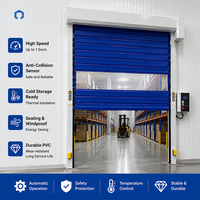Puerta Rápida Automática Industrial con Certificación ISO 9001, de PVC Enrollable, con Sensor Anticolisión, para Almacenes, Logística y Cámaras Frigoríficas
