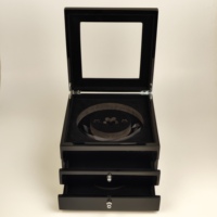 Boîte de rangement à bijoux en bois brillant multi-tiroirs avec fenêtre en acrylique, doublure en EVA, logo personnalisé et charnière métallique pour présentation de bijoux et organisation domestique