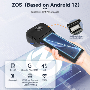 2024 nuevo producto, superventas, Mini sistemas Z93 Pos con impresora térmica NFC con lector de tarjetas de 80mm, sistemas Pos móviles de mano - Product Image 2