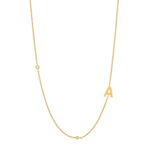 Joyería fina, collares de plata de ley 925, collar de oro minimalista, collar de 26 letras para <span class=keywords><strong>mujer</strong></span> - Product Image 4