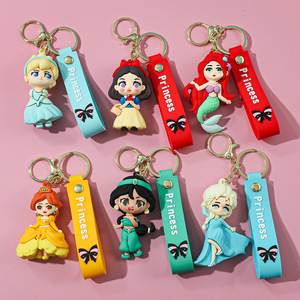 Llavero creativo de <span class=keywords><strong>princesa</strong></span> de alta frialdad, bonito llavero de bolsa de sirena <span class=keywords><strong>blanca</strong></span> nieve Elsa - Product Image 5
