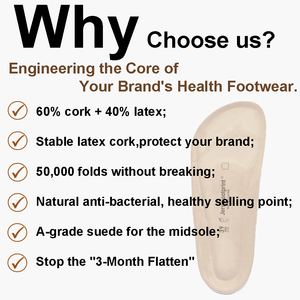 <span class=keywords><strong>Semelle</strong></span> orthopédique de qualité professionnelle pour pieds larges |   <span class=keywords><strong>Semelle</strong></span> intermédiaire en liège pour chaussures de récupération, soulagement de la fasciite <span class=keywords><strong>plantaire</strong></span> - Product Image 5