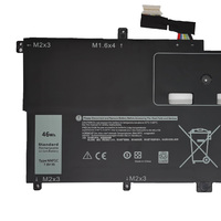 Batterie d'ordinateur portable NNF1C 46Wh de haute qualité pour DELL XPS 13 9365 2-en-1 D1605TS HMPFH, batterie de remplacement pour ordinateur portable en stock