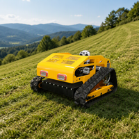 Robot Pemotong Rumput Pintar RC Mini Berbahan Bakar Bensin, Traktor Mini Zero Turn, Robot Pembersih Salju, Pisau Salju, Mesin Pemotong Rumput