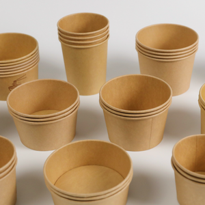 35 oz 1000 ml usa e getta ciotola di carta rotonda con coperchio per insalata cibo da asporto imballaggio - Product Image 4