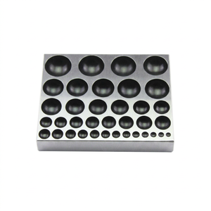 Bloc de repiquage en fer à 36 cavités, moule rond pour la fabrication de bijoux, outils de bricolage SUNTOOLS/STIPL - Product Image 1