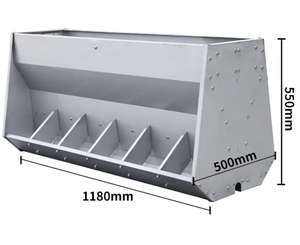 Nouveau système d'alimentation pour porcs en acier inoxydable 201/304 double face, alimentation robuste pour porcs, cage de mise bas, mangeoire automatique pour truies, alimentation pour porcelets - Product Image 3