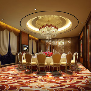 Alfombra moderna de lujo para vestíbulo de Hotel Axminster, corredor de nailon resistente al fuego de 5 estrellas, patrón personalizado tejido para pasillos - Product Image 5