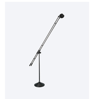 Système de microphone de conférence sur pied à double poteau avec contrôleur pour scène et auditorium