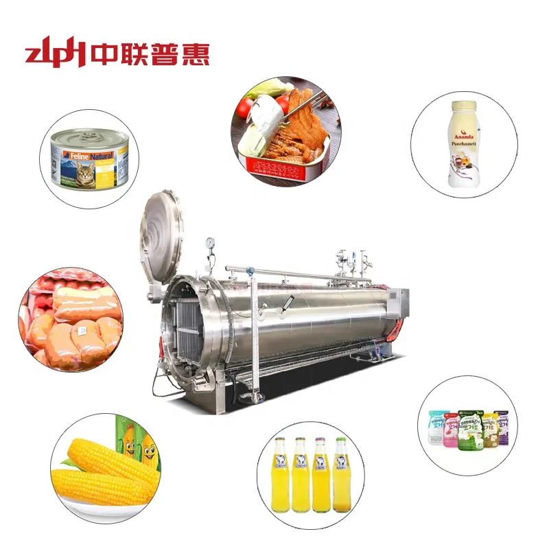 High Pressure Processing Machine Autoclave Machine Steam Food Sterilizers Canned Fish/Meat Use