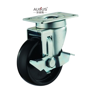 Chinesischer Hersteller Schwarzes Gummi-Lenkrolle Möbelrollen mit 3/4/5 Zoll Drei Größen zur Auswahl - Product Image 2