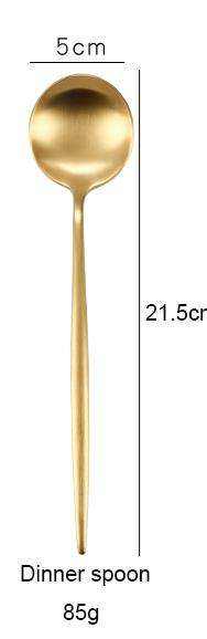 Gold dinner spoon