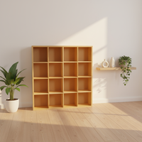 Boîte à plateaux en bois pour compartiments artisanaux Boîtes divisées en bois de bureau
