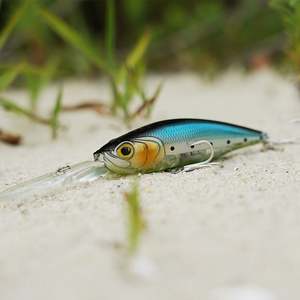 Leurre suspendu méné à longues lèvres pour saumon poisson d'eau douce Tilapia pour rivière lac ruisseau <span class=keywords><strong>pêche</strong></span> pour sandre marlin ABS métal - Product Image 6