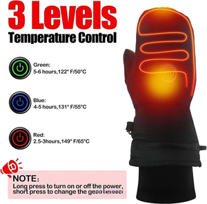 Gants chauffants USB rechargeables pour enfants, mitaines en polyester à piles pour garçons et filles, pour le ski et le snowboard - Product Image 2