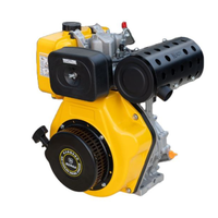 Moteur diesel 4 temps 10 CV 418 cm³ / EURO 5 refroidi par air / Démarrage par lanceur / Machines de construction et industrielles