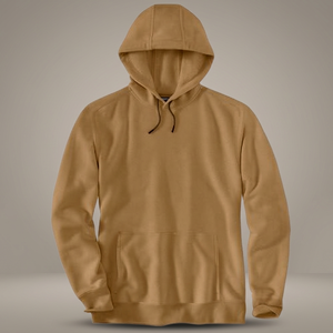 Wholesale Plain Blank Hoodies Custom Embroidery Printing <b>Men</b> Clothing Unisex Brown Khaki French Terry Pullover Fleece <b>Hoodie</b> - Product Image 2