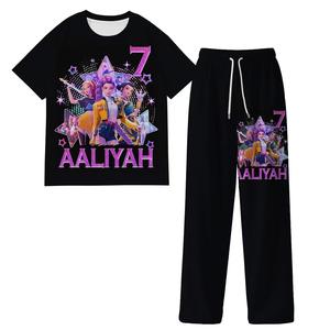 ชุดลำลองคอตตอนลายการ์ตูนสไตล์เดียวกันสำหรับผู้ชายและผู้หญิง ทีม K-POP Witch Hunt รุ่นใหม่แบบสั่งทำพิเศษ - Product Image 4