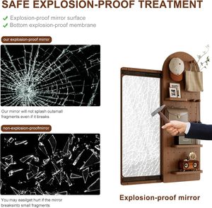 <span class=keywords><strong>Specchio</strong></span> da parete <span class=keywords><strong>a</strong></span> figura intera con pannello forato, scaffale portaoggetti e ganci, design multifunzionale <span class=keywords><strong>per</strong></span> soggiorno e <span class=keywords><strong>ingresso</strong></span> - Disponibile negli USA (ZWJ029) - Product Image 5