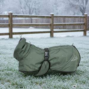 Abrigo Térmico para Mascotas, Talla S, Verde Oliva, Chaqueta Impermeable para Perro, Ropa de Invierno Cálida - Product Image 3