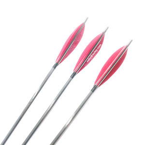 ลูกธนูคาร์บอนแท้สำหรับฝึกซ้อมยิงธนู ขนาด 0.006 นิ้ว ขนนกแบบกล้วย - Product Image 3