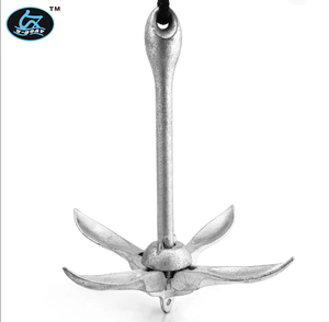 Ancla Plegable Portátil <span class=keywords><strong>de</strong></span> Acero Inoxidable <span class=keywords><strong>de</strong></span> Alta Calidad para <span class=keywords><strong>Kayak</strong></span> y Bote, 1.5 kg, Color Plateado, para Lagos y Ríos - Product Image 1