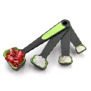 Tùy Chỉnh BPA Free Tiết Kiệm Không Gian Ráp <span class=keywords><strong>Silicone</strong></span> Đo Ly Và Thìa <span class=keywords><strong>Set</strong></span> Cho Lỏng Khô Đo Lường - Product Image 5