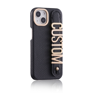 Nouveau luxe personnaliser étui de téléphone initial avec nom étui de téléphone en cuir pu pour <span class=keywords><strong>iphone</strong></span> 14pro 14 pro max - Product Image 6