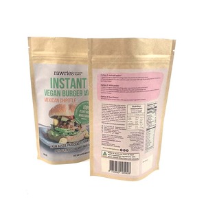 Stampa personalizzata Stand Up Pouch Nut Snack frutta secca <span class=keywords><strong>carta</strong></span> marrone confezione Kraft bustina con cerniera - Product Image 2