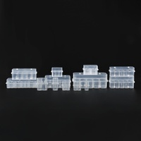 Boîte en plastique transparente de haute qualité de 10 ml, 1/2/10 pièces, petite boîte, flacon Cillin, flacon de stockage pour usage médical