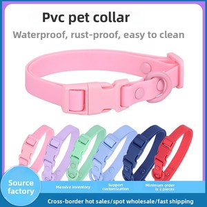 <strong>Waterproof</strong> Rustproof Pet Collar &amp; <strong>Dog</strong> <strong>Leash</strong> Easy to Clean Comfortable PVC All Seasons Ins Style for Hot Selling New Product - Product Image 2