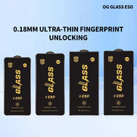 OG Super X Verre Trempé Déverrouillage d'Empreinte Digitale pour Samsung S25 Plus S24FE ESD, Protection d'Écran de Téléphone Portable pour Samsung S25 EDGE